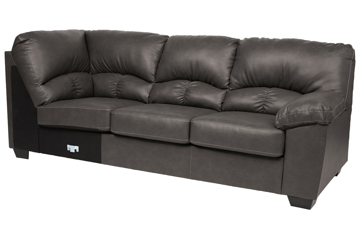 Aberton Gray Right-Arm Facing Sofa with Corner Wedge from Ashley - Luna Furniture