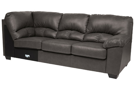 Aberton Gray Right-Arm Facing Sofa with Corner Wedge from Ashley - Luna Furniture