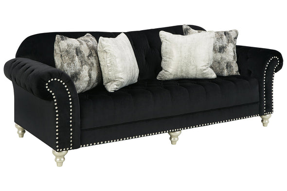 Harriotte Black Sofa