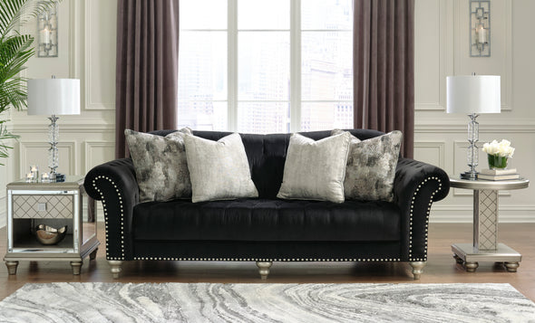 Harriotte Black Living Room Set - Luna Furniture