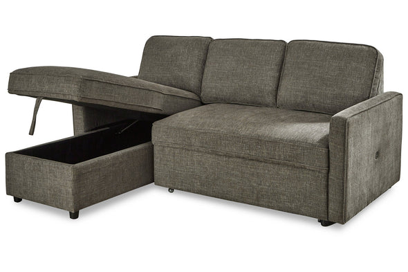Kerle Charcoal LAF Sleeper Sofa Chaise