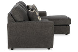 Cascilla Slate Reversible Sofa Chaise