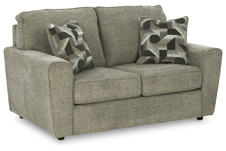Cascilla Pewter Loveseat from Ashley - Luna Furniture