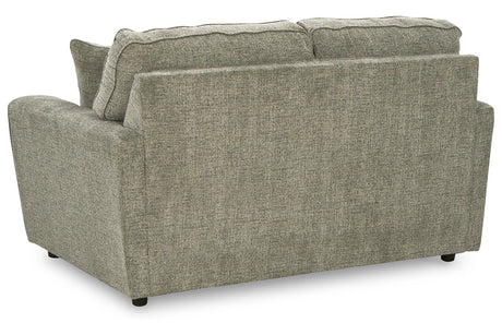 Cascilla Pewter Loveseat from Ashley - Luna Furniture
