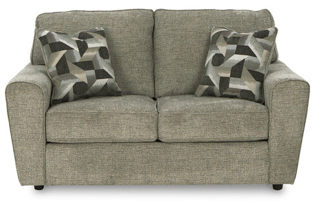 Cascilla Pewter Loveseat from Ashley - Luna Furniture