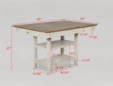 Nina White/Brown Counter Height Table