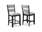 Frey Black/Gray Counter Height Dining Set