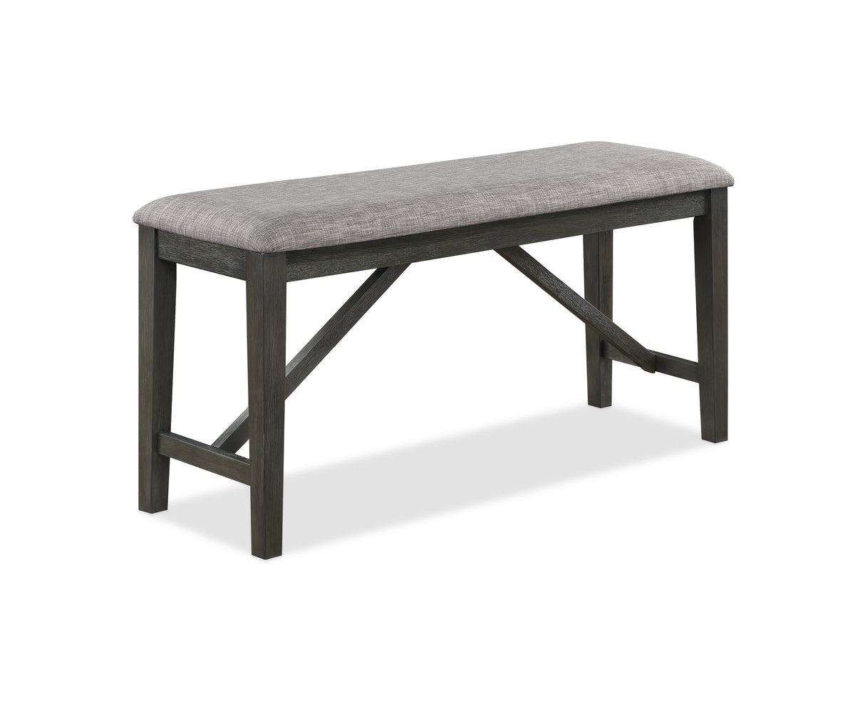 Rufus Gray Counter Height Dining Bench