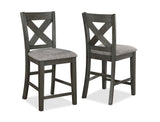 Rufus Gray Counter Height Chair, Set of 2