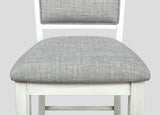 Fulton Chalk/White Counter Height Dining Set from Crown Mark - Luna Furniture
