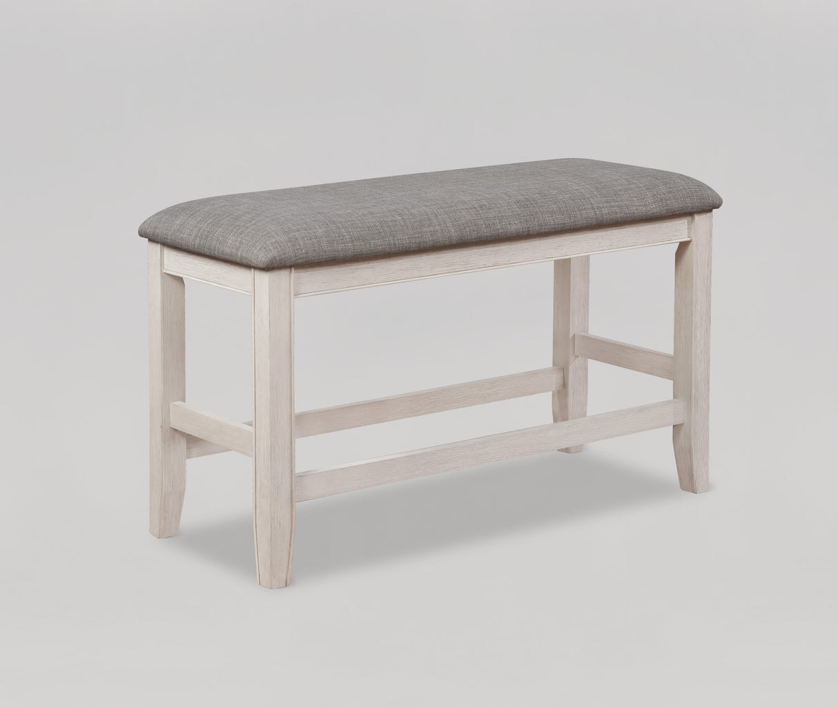 Fulton White Counter Height Dining Bench from Crown Mark - Luna Furniture