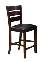 Bardstown Cherry Brown Counter Height Chair, Set of 2 - Luna Furniture