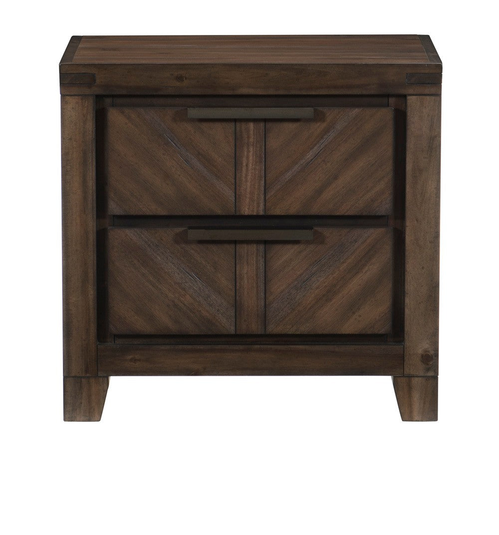 Parnell Rustic Nightstand from Homelegance - Luna Furniture