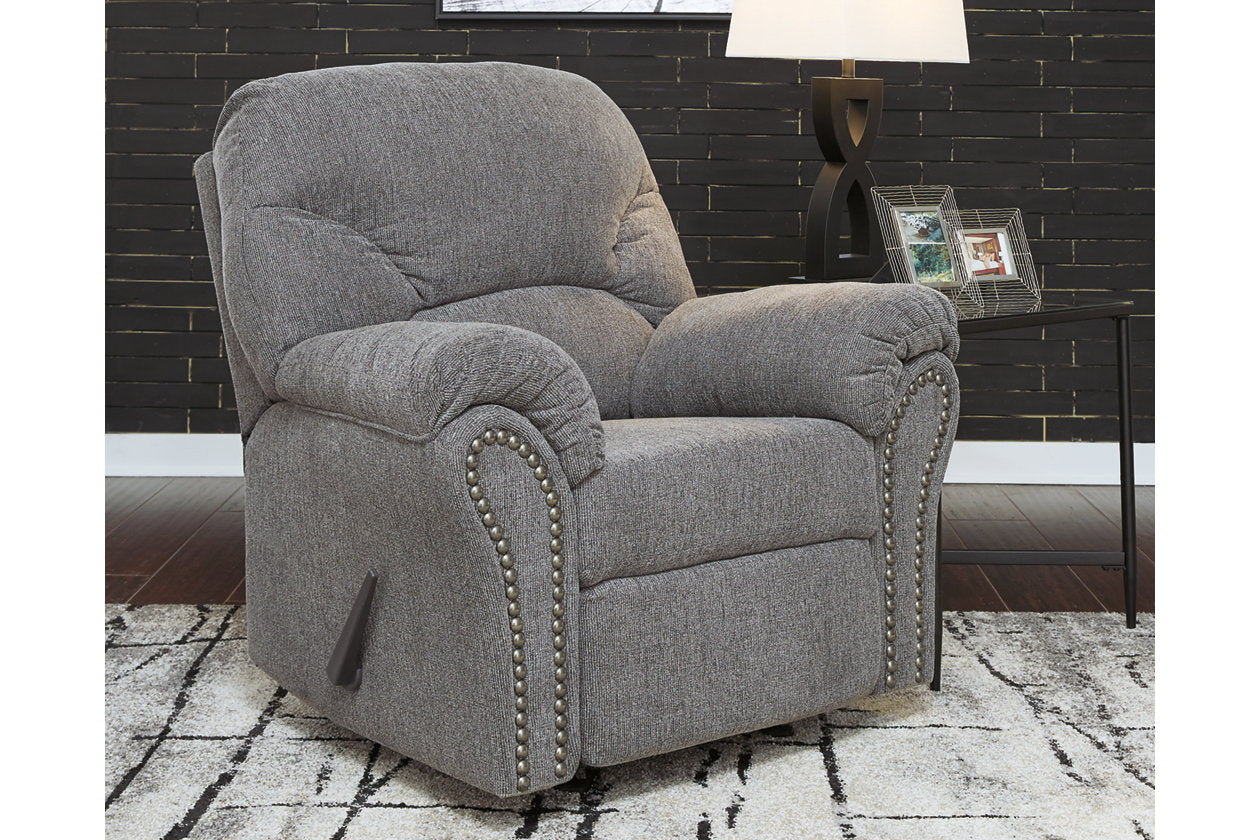 Allmaxx Pewter Recliner from Ashley - Luna Furniture