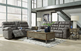Derwin Concrete Reclining Living Room Set