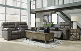Derwin Concrete Reclining Living Room Set