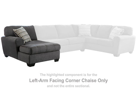 Ambee Slate Left-Arm Facing Corner Chaise from Ashley - Luna Furniture