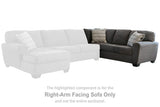 Ambee Slate Right-Arm Facing Sofa from Ashley - Luna Furniture