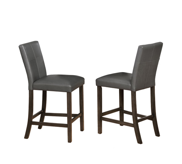 Pompei Gray Counter Height Chair, Set of 2