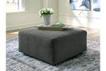 Edenfield Charcoal Oversized Accent Ottoman