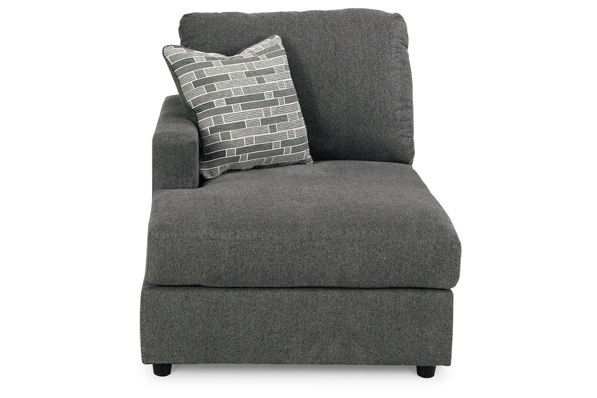 Edenfield Charcoal Left-Arm Facing Corner Chaise from Ashley - Luna Furniture