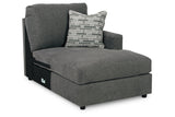 Edenfield Charcoal Right-Arm Facing Corner Chaise from Ashley - Luna Furniture