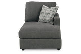 Edenfield Charcoal Right-Arm Facing Corner Chaise from Ashley - Luna Furniture