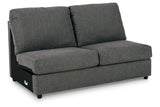 Edenfield Charcoal Armless Loveseat from Ashley - Luna Furniture