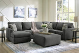 Edenfield Charcoal 3-Piece LAF Chaise Sectional from Ashley - Luna Furniture