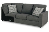 Edenfield Charcoal Right-Arm Facing Sofa with Corner Wedge from Ashley - Luna Furniture