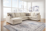 Edenfield Linen 3-Piece LAF Chaise Sectional