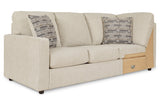 Edenfield Linen Left-Arm Facing Sofa with Corner Wedge from Ashley - Luna Furniture