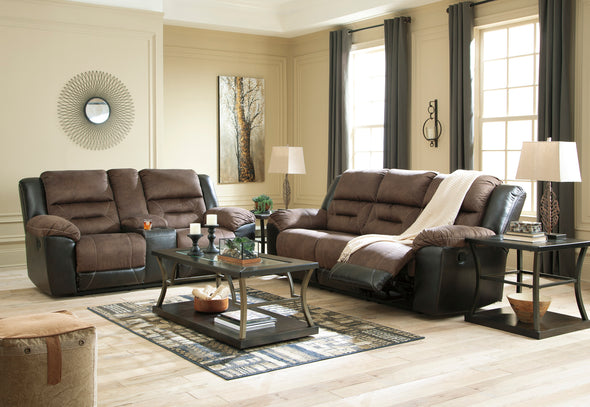 Earhart Chestnut Reclining Living Room Set - Luna Furniture