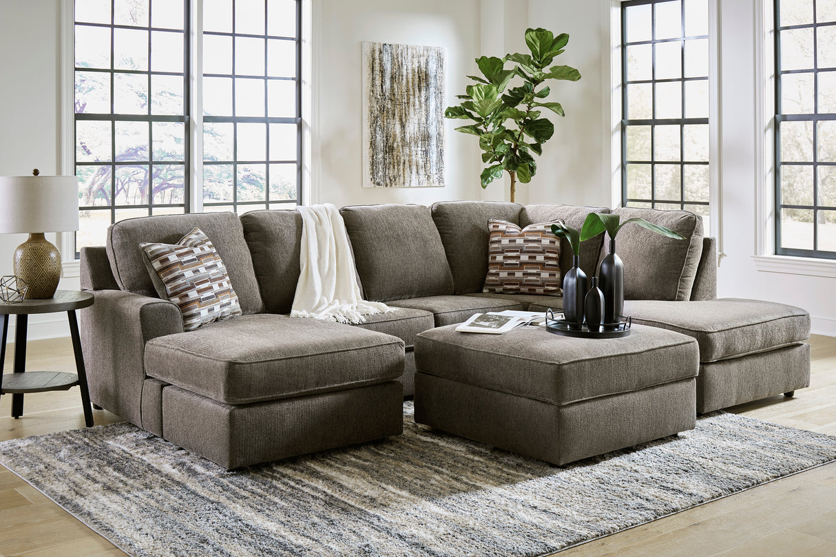 O'Phannon Putty 2-Piece RAF Chaise Sectional from Ashley - Luna Furniture