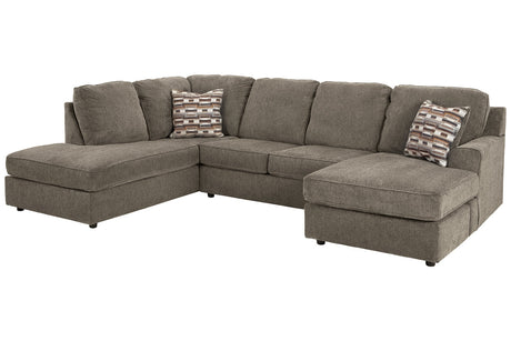 O'Phannon Putty 2-Piece LAF Chaise Sectional from Ashley - Luna Furniture