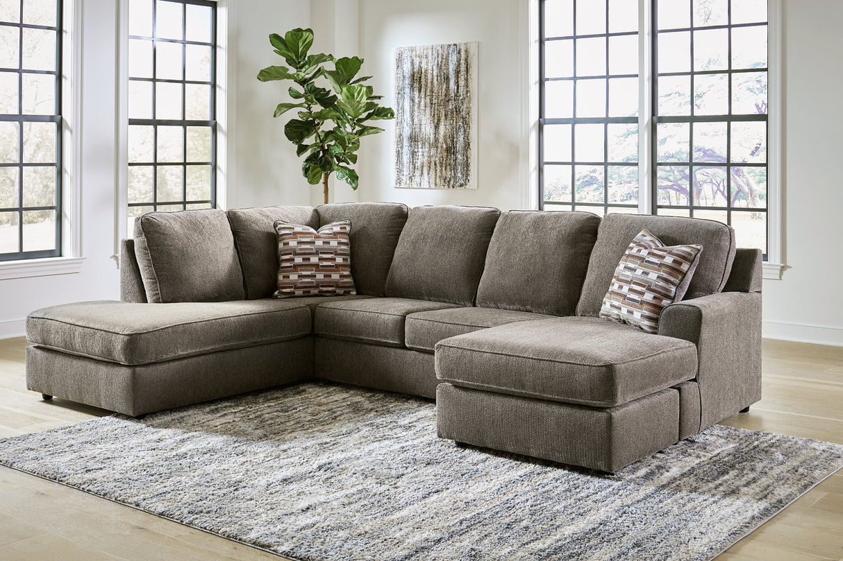 O'Phannon Putty 2-Piece LAF Chaise Sectional from Ashley - Luna Furniture