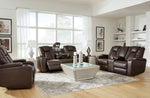 Mancin Chocolate Reclining Living Room Set