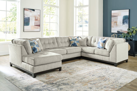 Maxon Place Stone 3-Piece Sectional with Chaise from Ashley - Luna Furniture