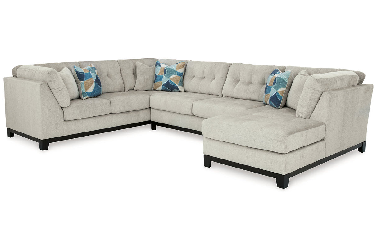 Maxon Place Stone 3-Piece Sectional with Chaise from Ashley - Luna Furniture