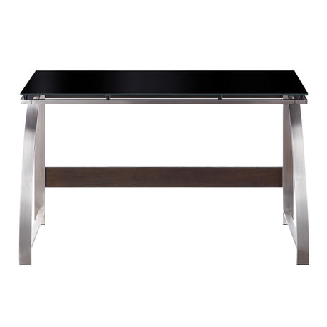 Tioga Espresso/Chrome Writing Desk from Homelegance - Luna Furniture