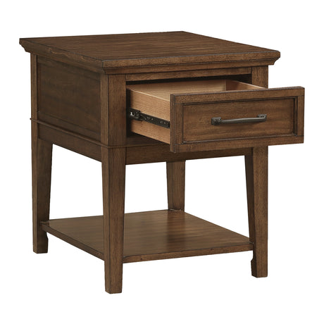 Whitley Walnut End Table from Homelegance - Luna Furniture
