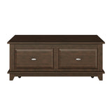 Minot Brown Cherry Lift Top Cocktail Table from Homelegance - Luna Furniture