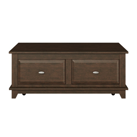 Minot Brown Cherry Lift Top Cocktail Table from Homelegance - Luna Furniture
