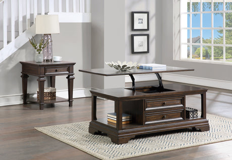 Tobias Espresso Lift Top Cocktail Table from Homelegance - Luna Furniture