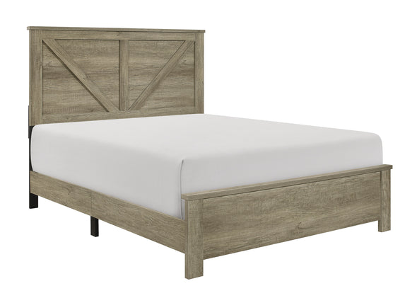 Avenue Rustic Full Panel Bed - Luna Furniture