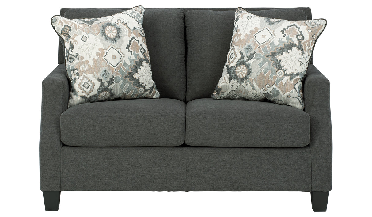 Bayonne Charcoal Living Room Set - Luna Furniture