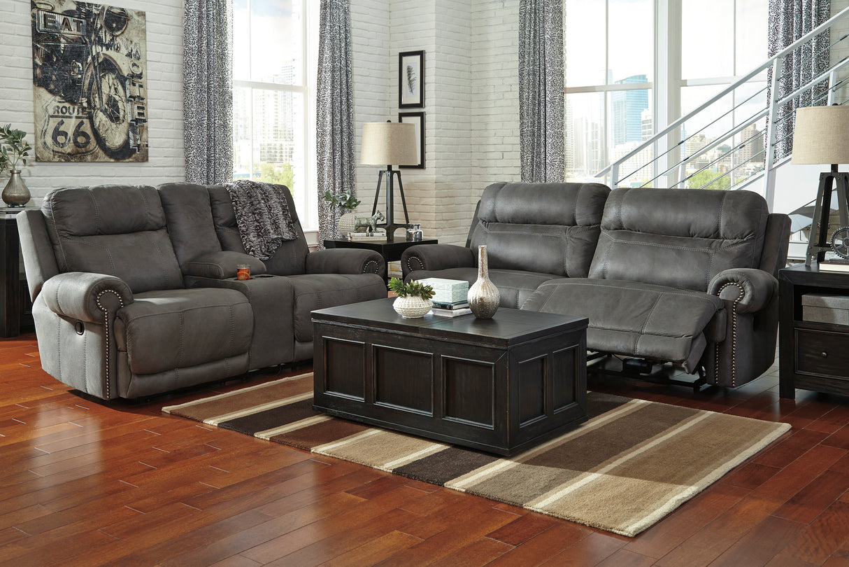 Austere Gray Reclining Living Room Set from Ashley - Luna Furniture
