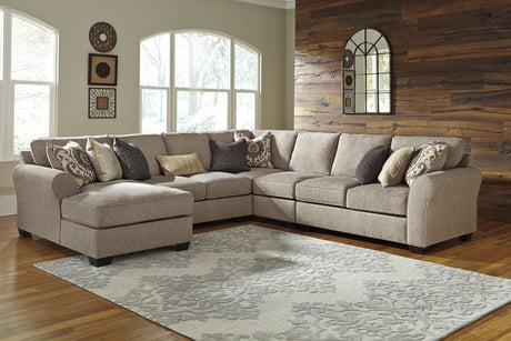Pantomine Driftwood 5-Piece LAF Chaise Sectional