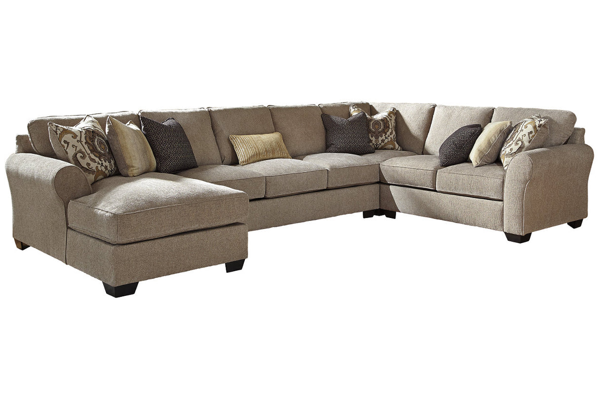 Pantomine Driftwood 4-Piece Large LAF Chaise Sectional
