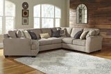 Pantomine Driftwood 4-Piece LAF Cuddler Sectional